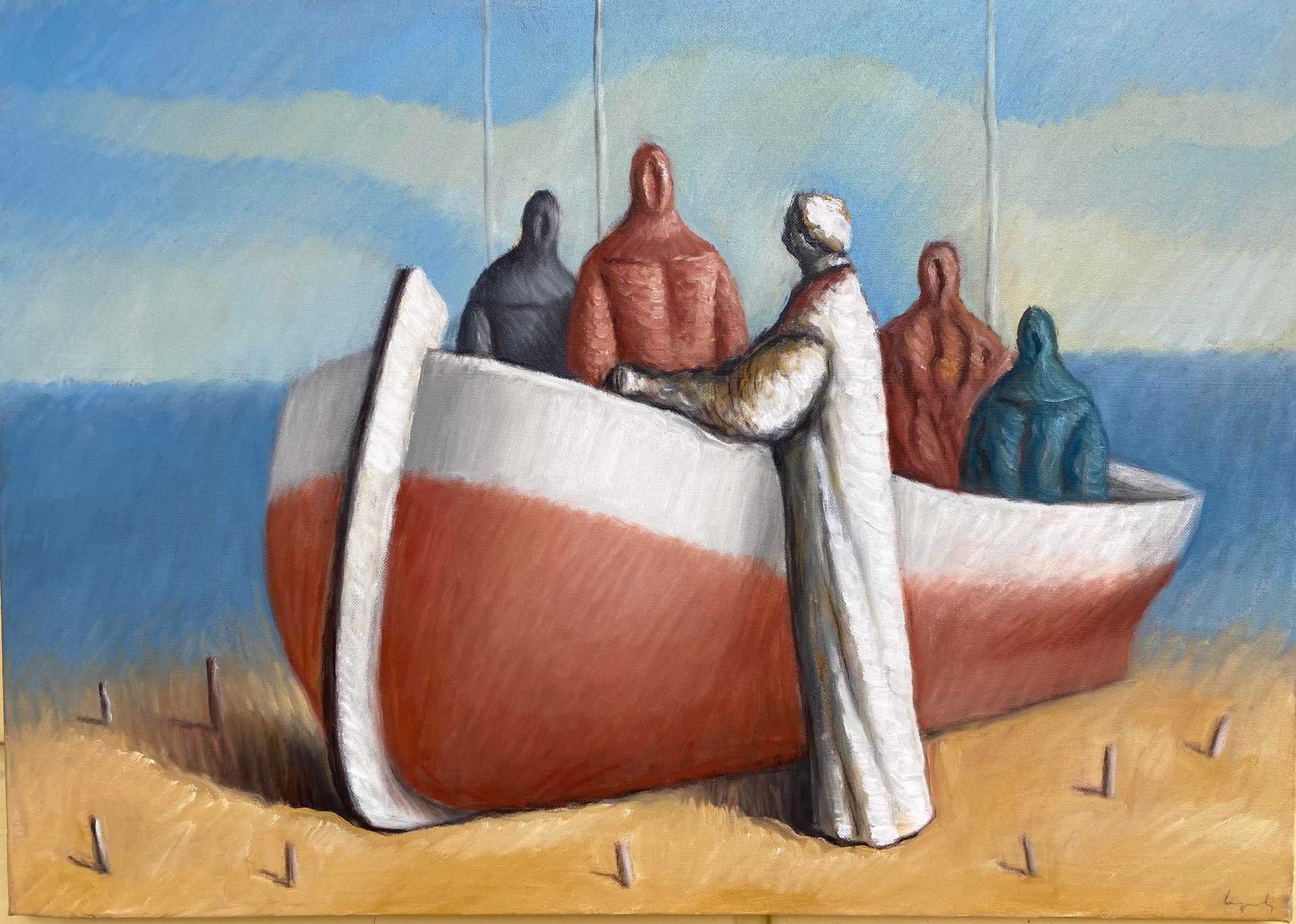 Željko Lapuh: Figure u čamcu