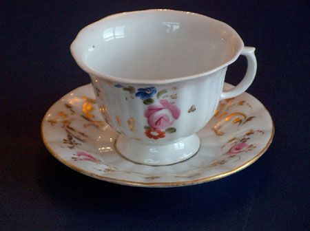 cup with the plate