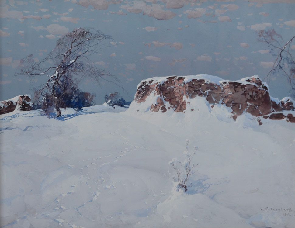 Stepan Feodorovich Kolesnikov: Winter landscape